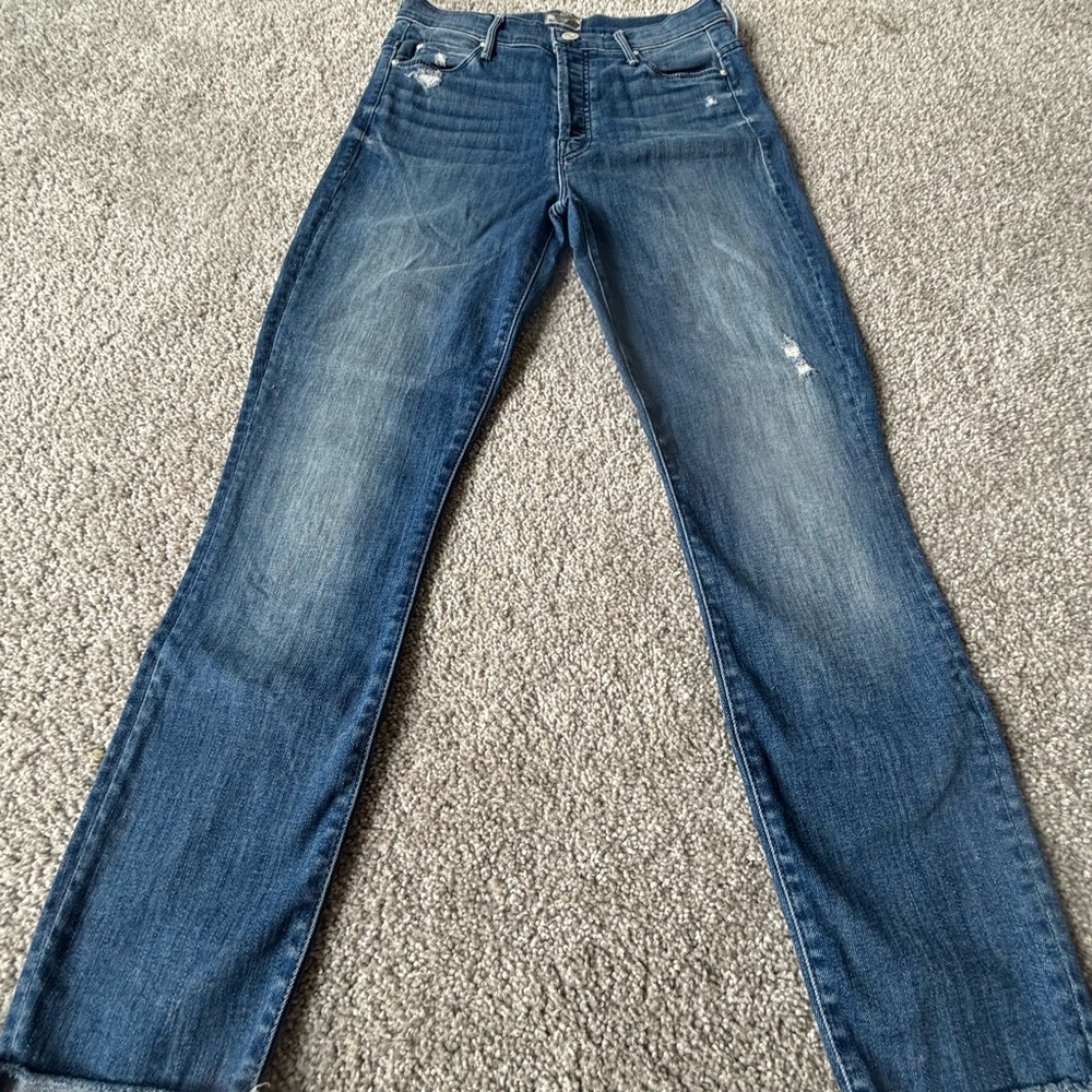 MOTHER Blue Denim Jeans